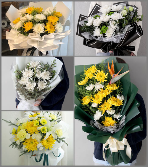 广东汕头市潮南区两英镇四十亩村白事花束代送